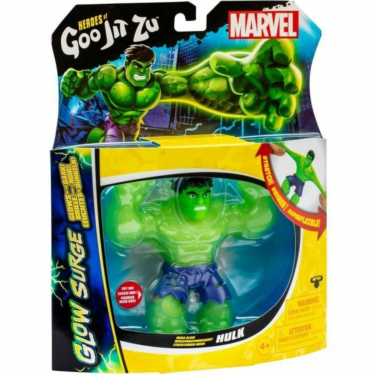 Figurine de Acțiune Goo Jit Zu Hulk Glow Surge - Jucarii si jocuri, Păpuși și figurine