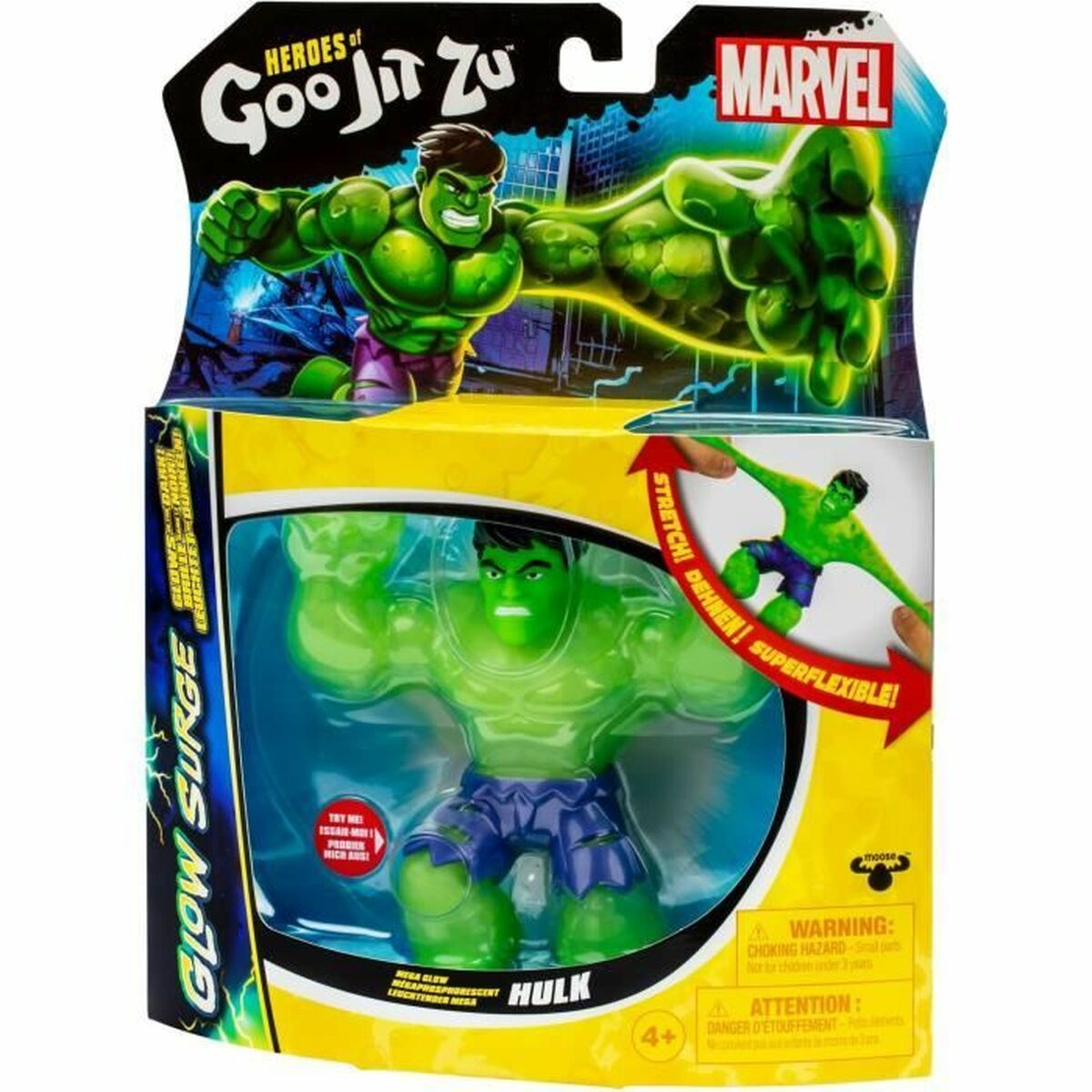 Figurine de Acțiune Goo Jit Zu Hulk Glow Surge - Jucarii si jocuri, Păpuși și figurine
