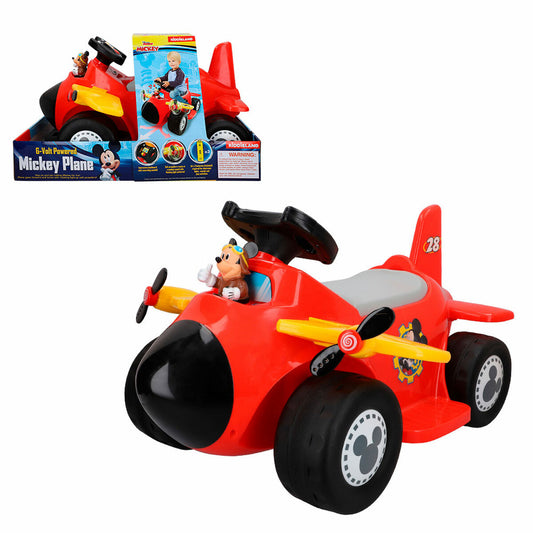 Mașinuță electrică pentru copii Mickey Mouse Baterie Avion Mic 6 V - Jucarii si jocuri, În aer liber și sport