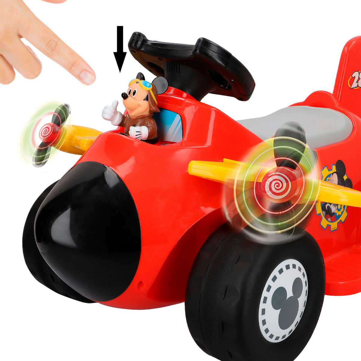 Mașinuță electrică pentru copii Mickey Mouse Baterie Avion Mic 6 V - Jucarii si jocuri, În aer liber și sport