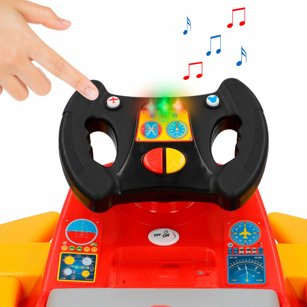 Mașinuță electrică pentru copii Mickey Mouse Baterie Avion Mic 6 V - Jucarii si jocuri, În aer liber și sport