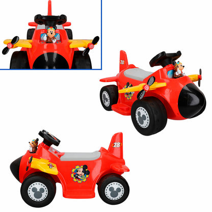 Mașinuță electrică pentru copii Mickey Mouse Baterie Avion Mic 6 V - Jucarii si jocuri, În aer liber și sport