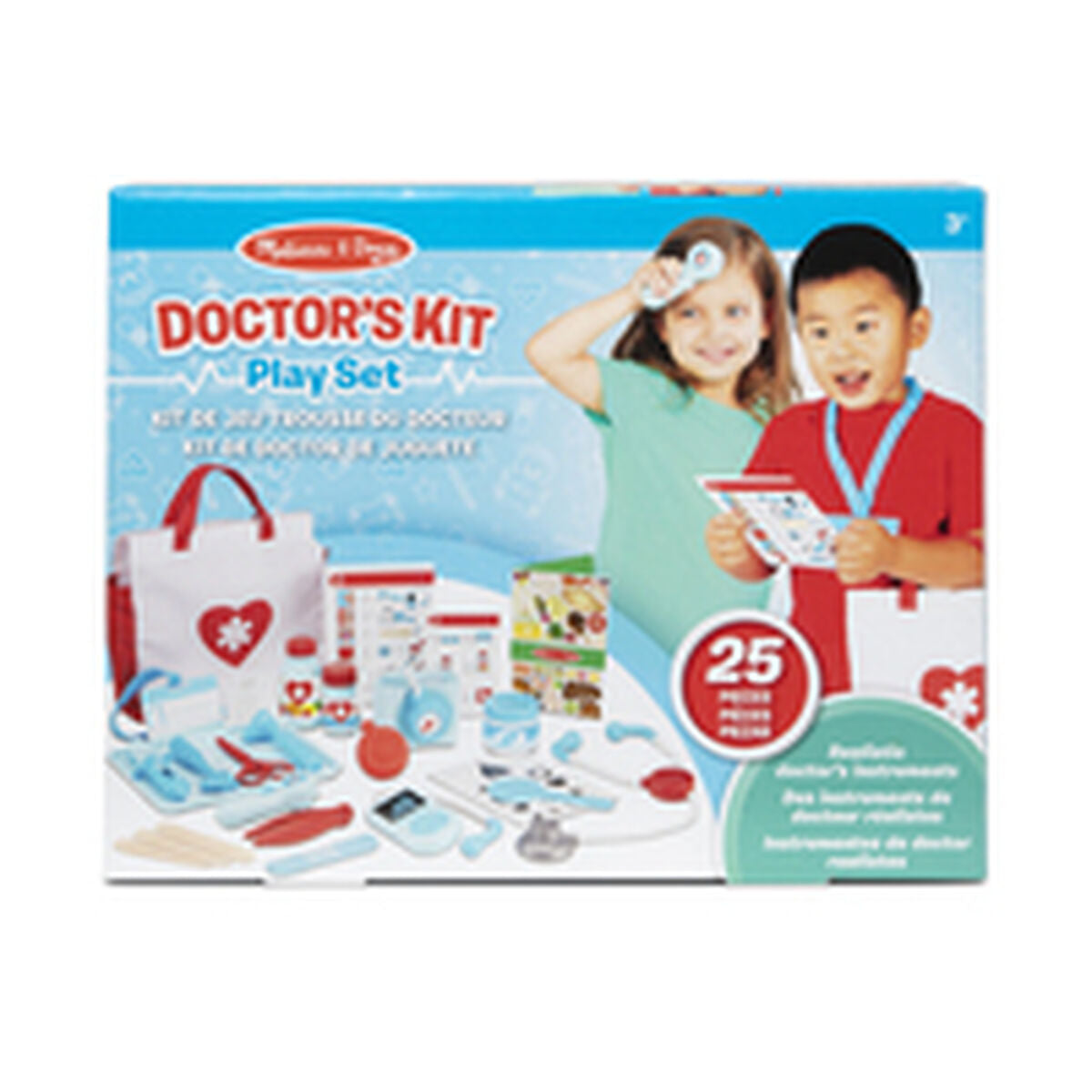 Trusă medicală de jucărie cu accesorii Melissa & Doug 25 Piese - Jucarii si jocuri, Imitații de jocuri