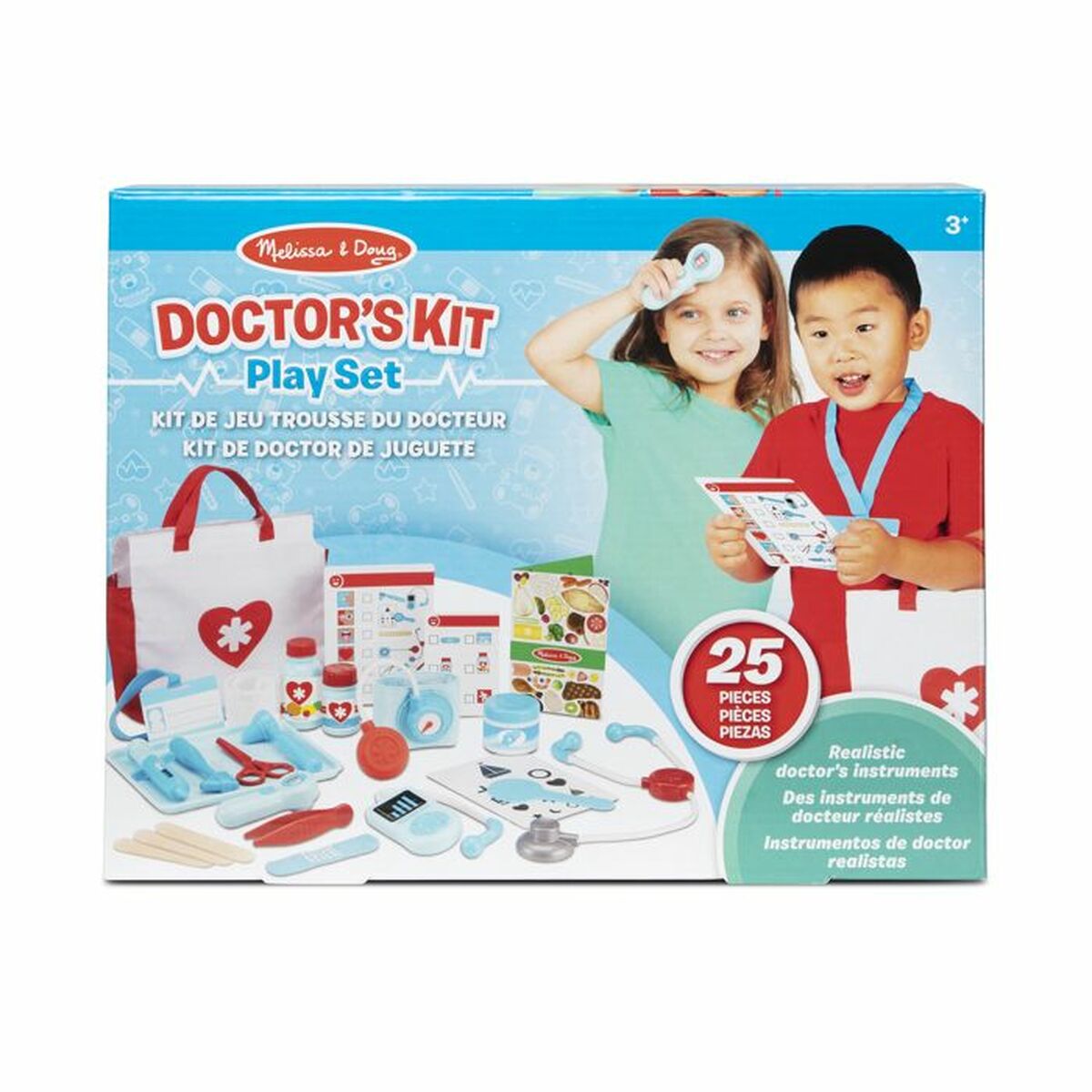 Trusă medicală de jucărie cu accesorii Melissa & Doug 25 Piese - Jucarii si jocuri, Imitații de jocuri