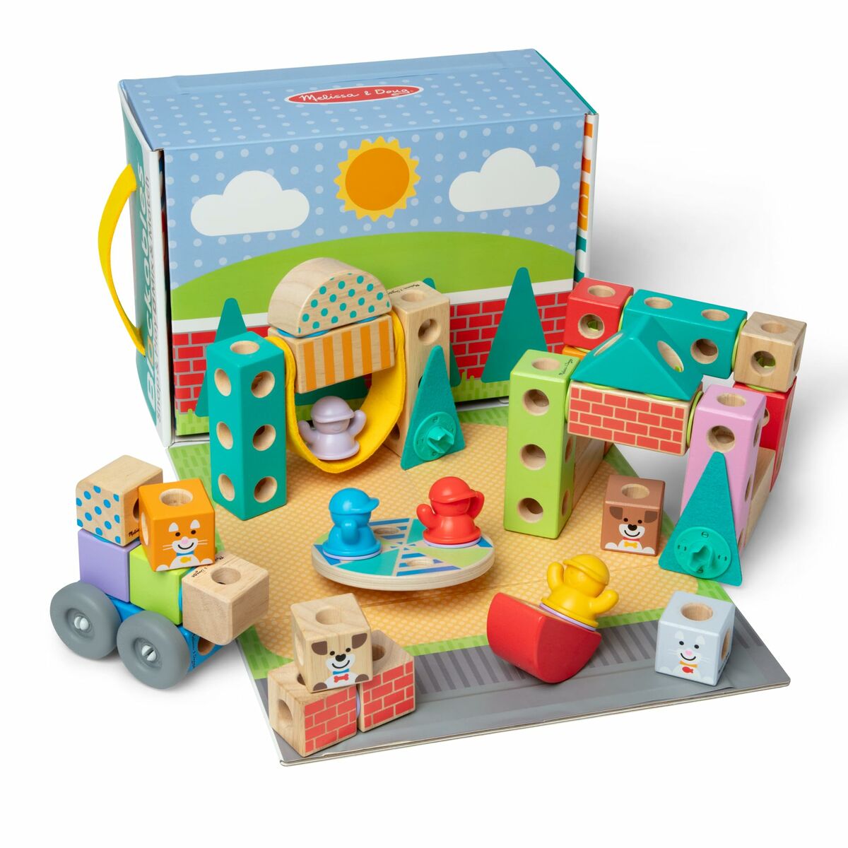 Set de Construcție Melissa & Doug Blockables 73 Piese - Jucarii si jocuri