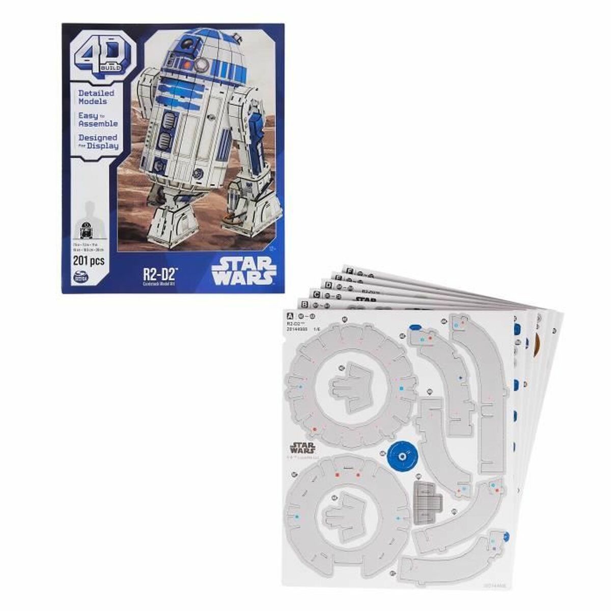 Set de Construcție Star Wars R2-D2 201 Piese 19 x 18,6 x 28 cm Alb Multicolor - Jucarii si jocuri