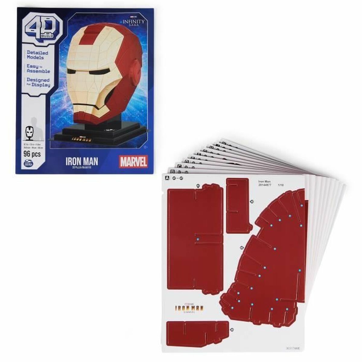 Set de Construcție Marvel Iron Man 96 Piese 24,6 x 19 x 30 cm Multicolor - Jucarii si jocuri