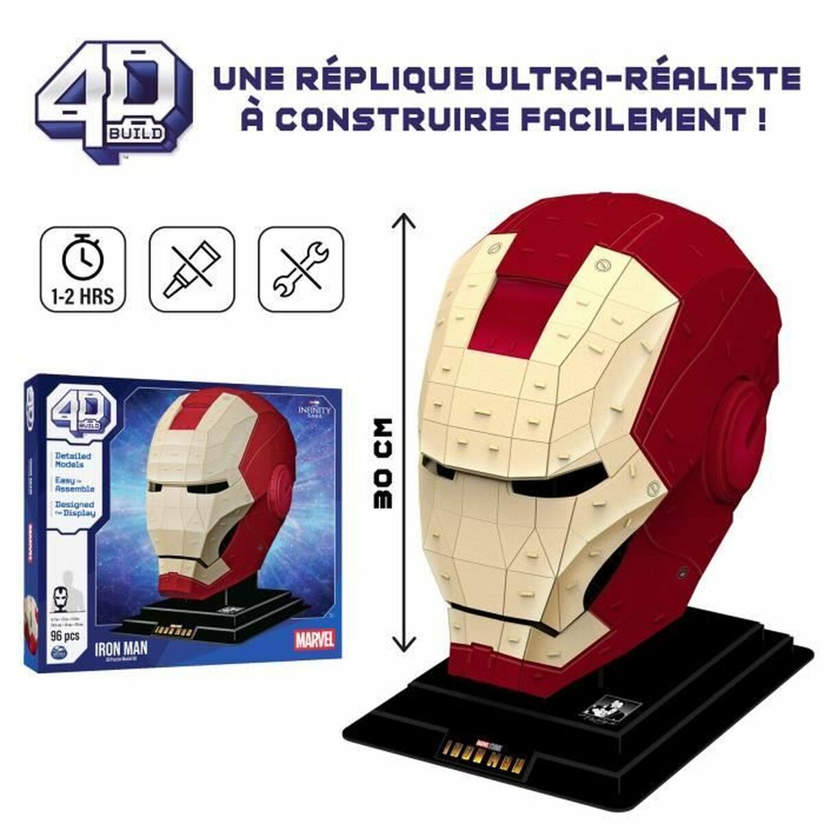 Set de Construcție Marvel Iron Man 96 Piese 24,6 x 19 x 30 cm Multicolor - Jucarii si jocuri