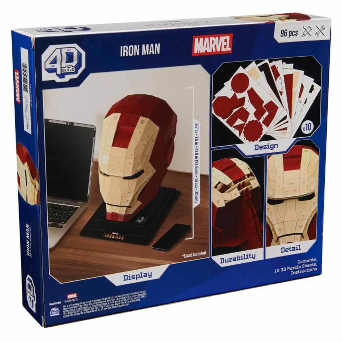 Set de Construcție Marvel Iron Man 96 Piese 24,6 x 19 x 30 cm Multicolor - Jucarii si jocuri