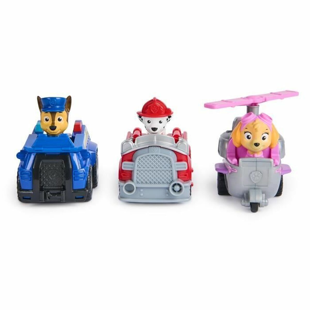 Accesorii pentru căsuțe de păpuși Spin Master PACK DE 3 VEHÍCULOS DE FRICCIÓN RETRO Paw Patrol Roșu - Jucarii si jocuri, Vehicule
