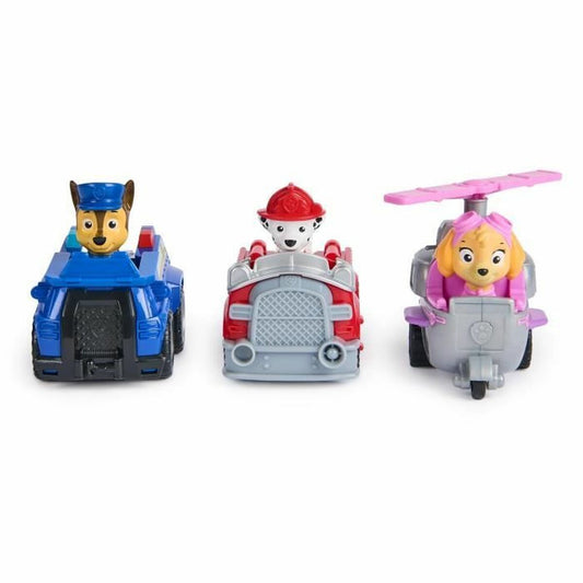 Accesorii pentru căsuțe de păpuși Spin Master PACK DE 3 VEHÍCULOS DE FRICCIÓN RETRO Paw Patrol Roșu - Jucarii si jocuri, Vehicule