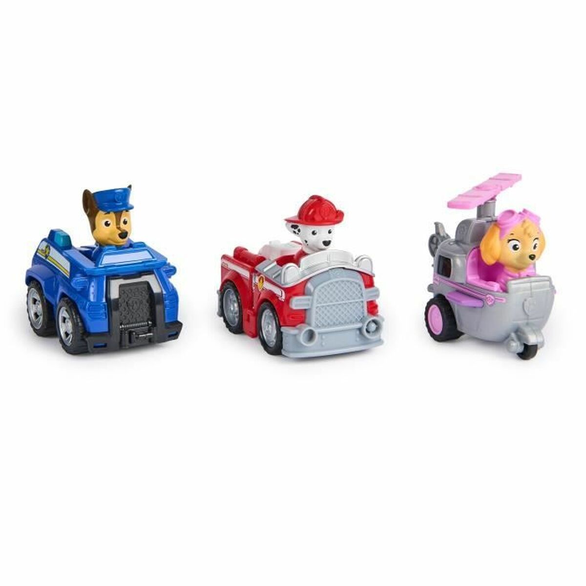 Accesorii pentru căsuțe de păpuși Spin Master PACK DE 3 VEHÍCULOS DE FRICCIÓN RETRO Paw Patrol Roșu - Jucarii si jocuri, Vehicule