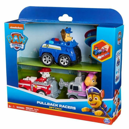 Accesorii pentru căsuțe de păpuși Spin Master PACK DE 3 VEHÍCULOS DE FRICCIÓN RETRO Paw Patrol Roșu - Jucarii si jocuri, Vehicule