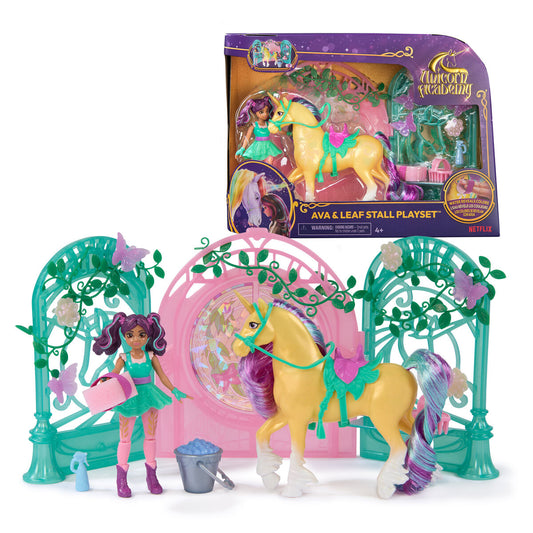 Jucărie de Pluș Spin Master Mini Muñeca Ava y Leaf Color Reveal Unicorn Academy Multicolor Plastic Unicorn - Jucarii si jocuri, Jucării de pluș