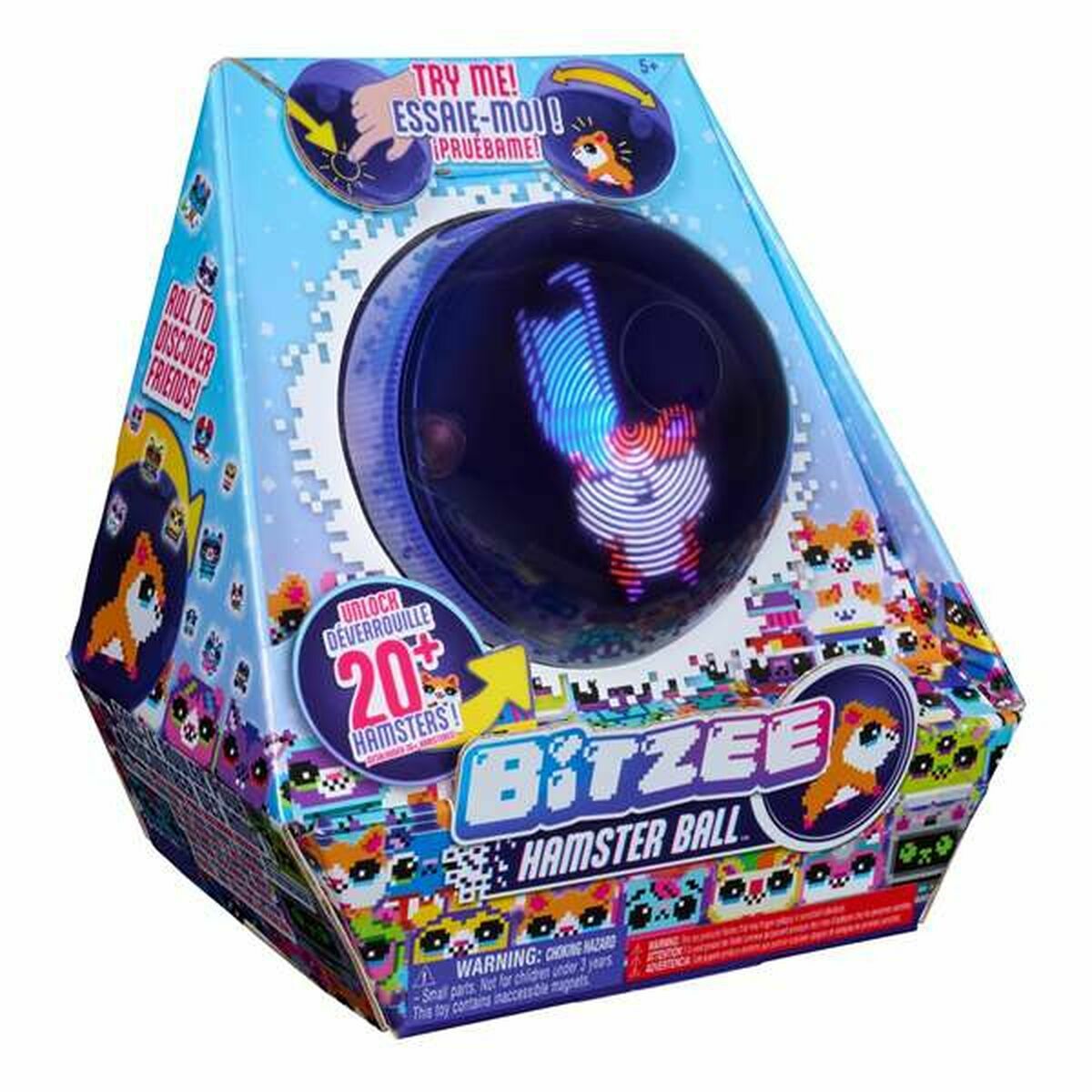 Animal de companie virtual BITZEE Hamsterball 20 x 12 x 20 cm - Jucarii si jocuri, Jucării electronice