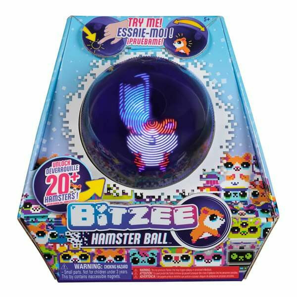 Animal de companie virtual BITZEE Hamsterball 20 x 12 x 20 cm - Jucarii si jocuri, Jucării electronice