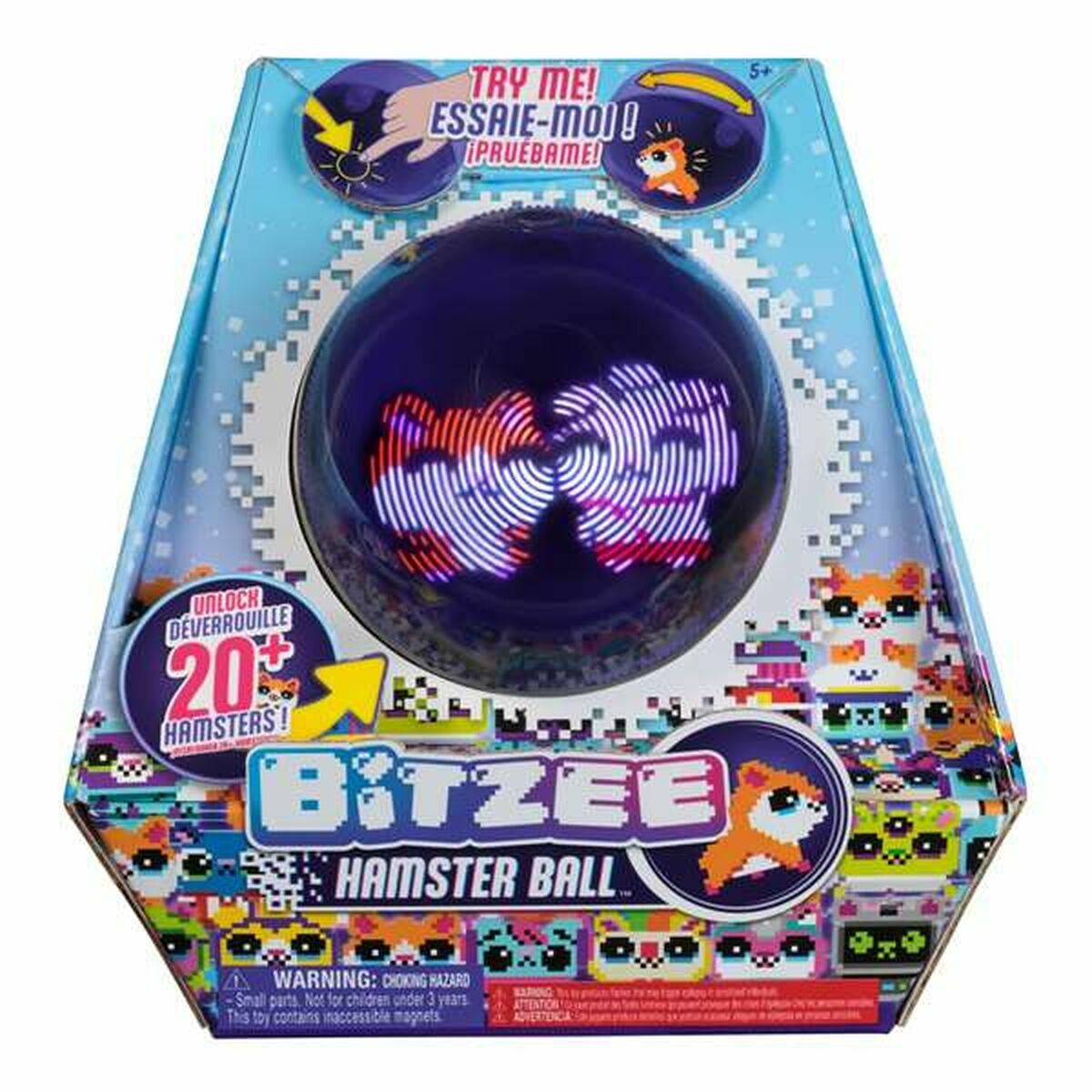 Animal de companie virtual BITZEE Hamsterball 20 x 12 x 20 cm - Jucarii si jocuri, Jucării electronice