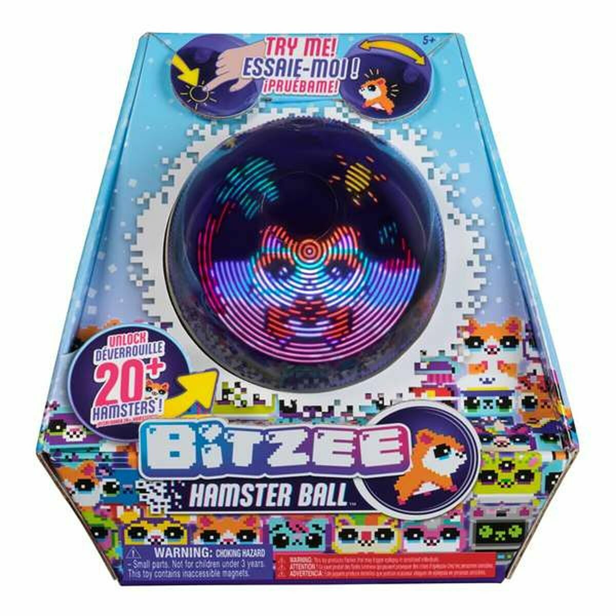 Animal de companie virtual BITZEE Hamsterball 20 x 12 x 20 cm - Jucarii si jocuri, Jucării electronice