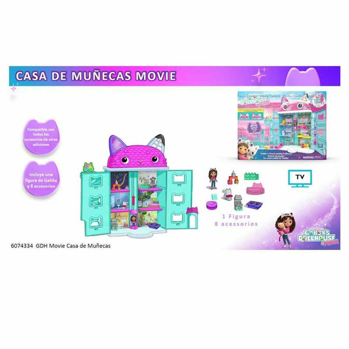 Casă de păpuși Gabby's Dollhouse - Jucarii si jocuri, Păpuși și accesorii