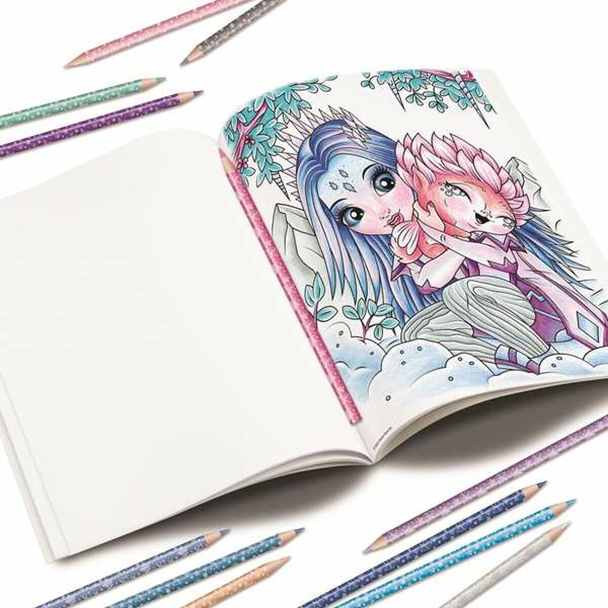 Bloc cu Desene pentru Colorat Hape - Jucarii si jocuri, Activități creative