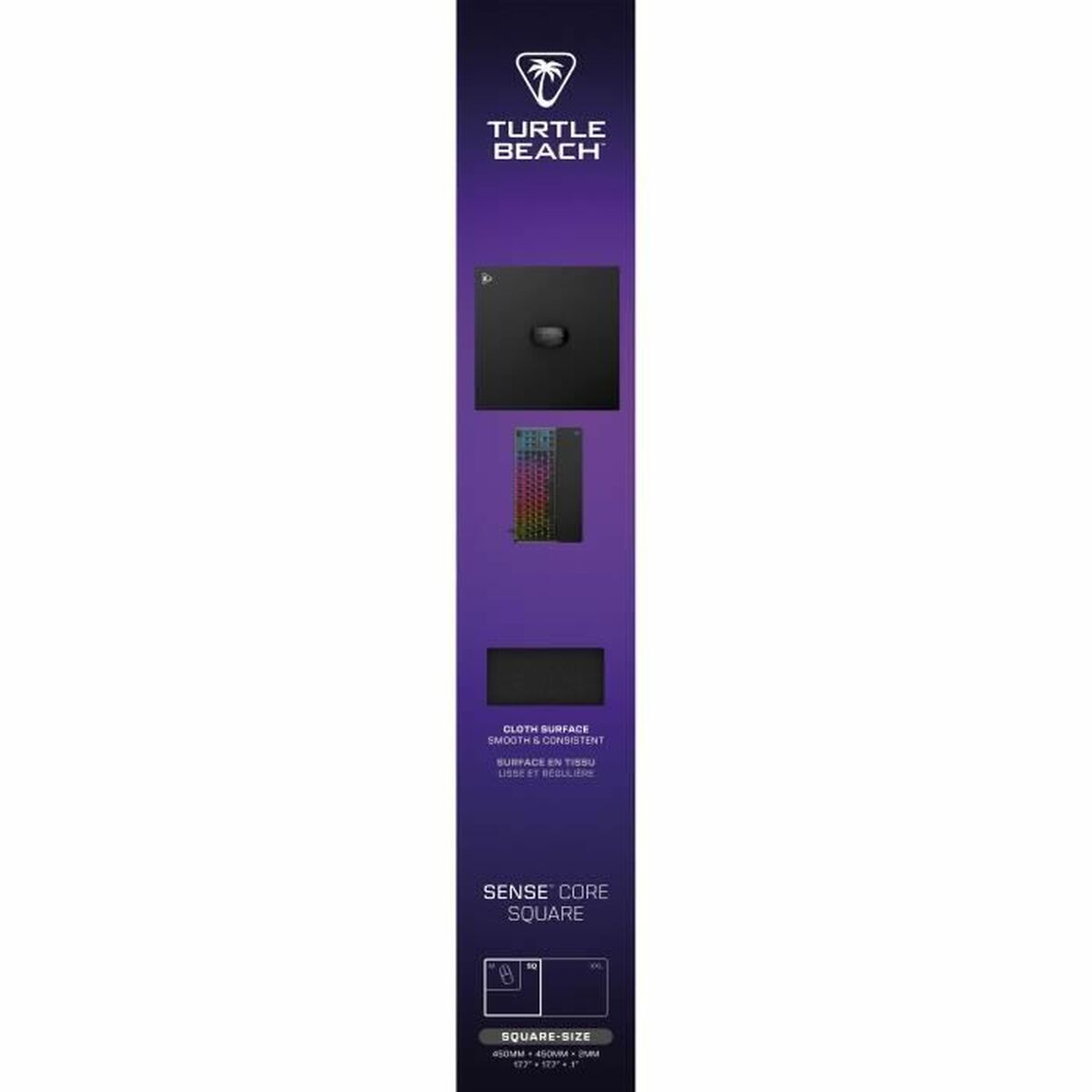 Covoraș de șoarece Turtle Beach SenseCore Square Negru - Tehnică de calcul, Accesorii