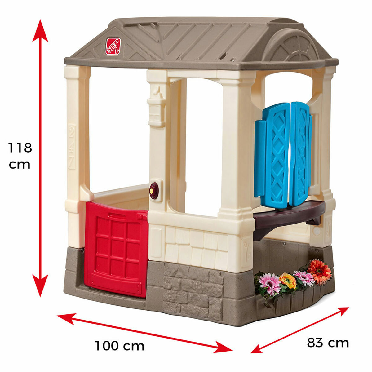 Casă pentru Copii de Joacă Step 2 Courtyard Cottage 118 x 100 x 83 cm - Jucarii si jocuri, În aer liber și sport