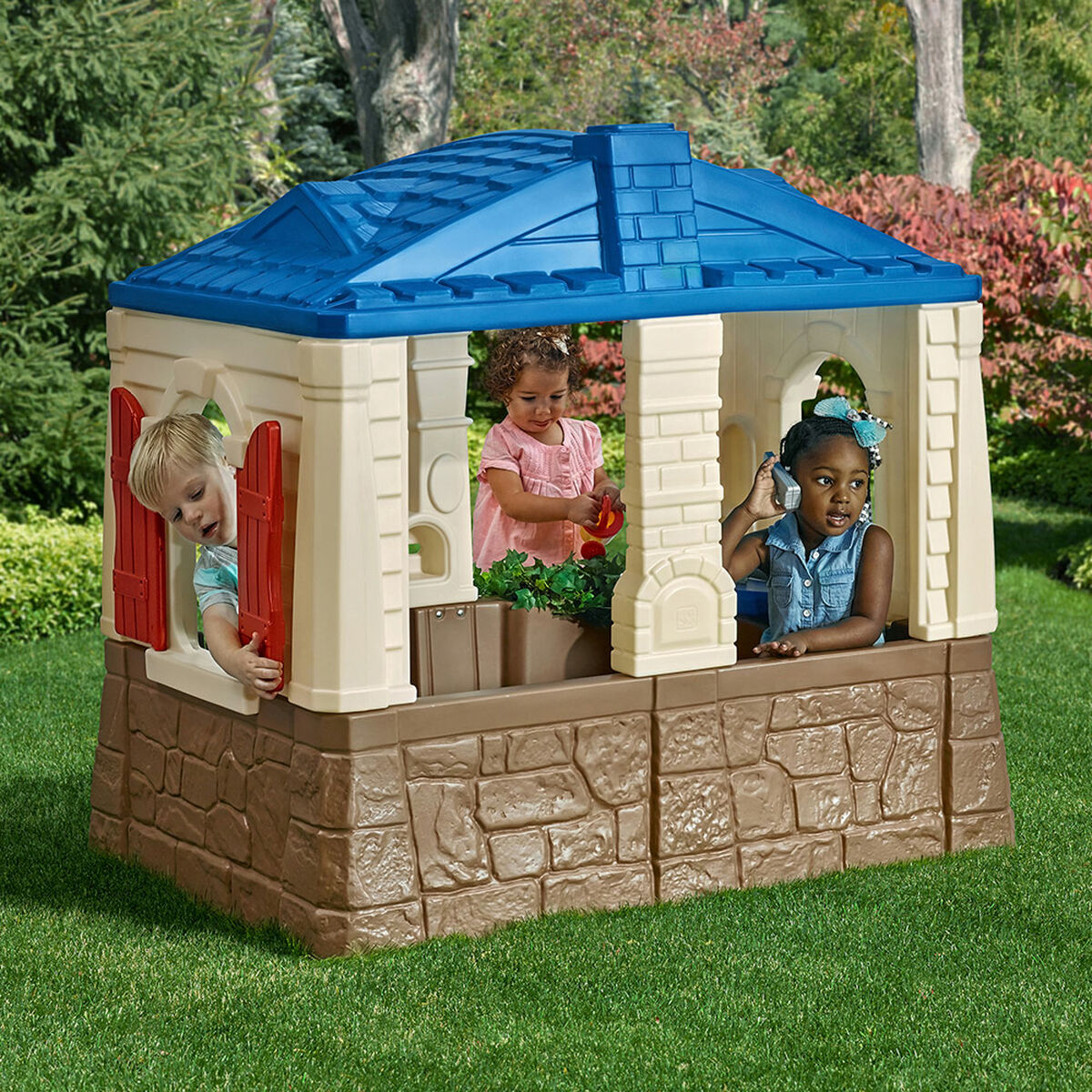 Casă pentru Copii de Joacă Step 2 Neat & Tidy Cottage 118 x 130 x 89 cm - Jucarii si jocuri, În aer liber și sport