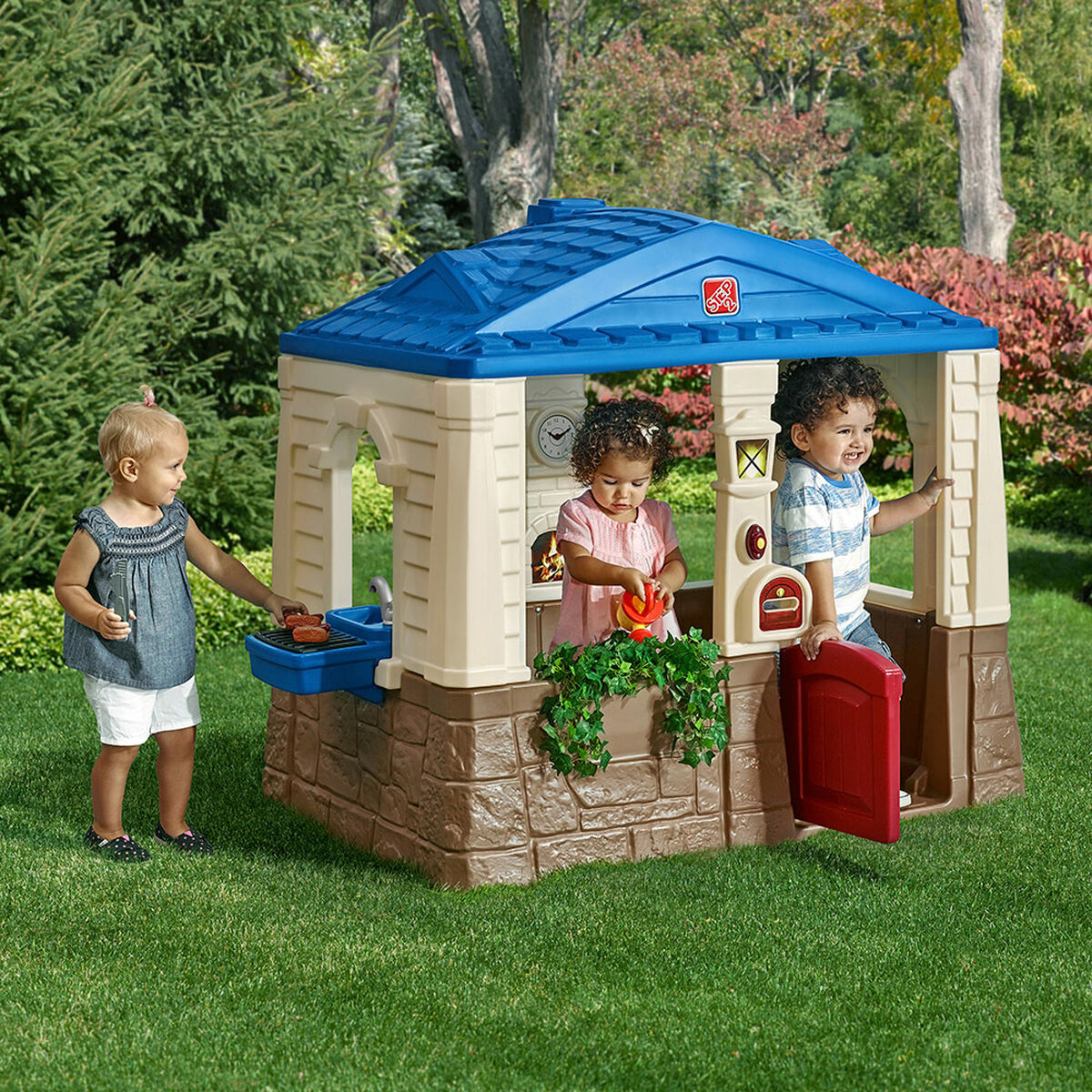 Casă pentru Copii de Joacă Step 2 Neat & Tidy Cottage 118 x 130 x 89 cm - Jucarii si jocuri, În aer liber și sport