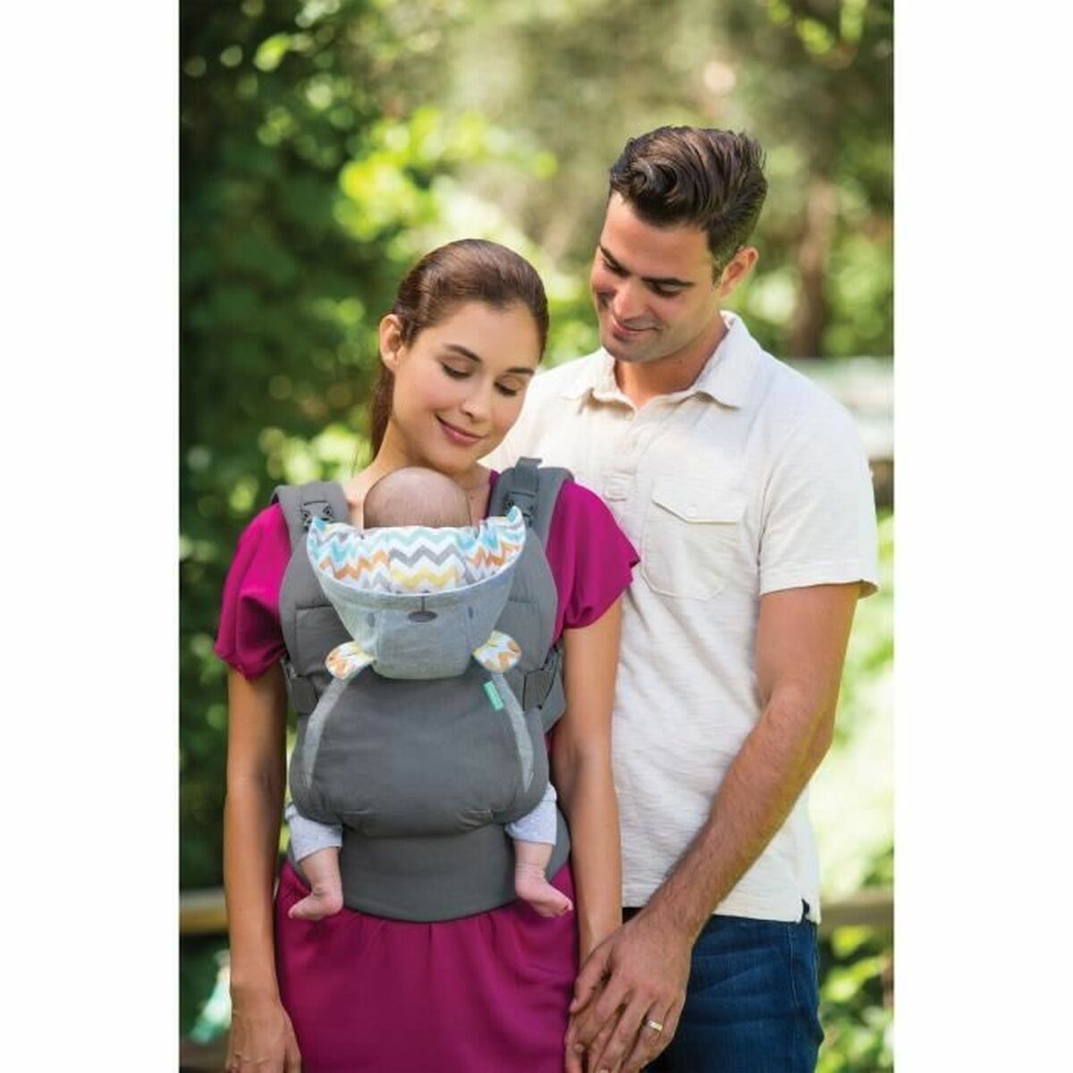Rucsac port bebe Infantino Cuddle Up Bear Gri + 0 Ani + 0 Luni - Sport și în aer liber, Camping și drumeții
