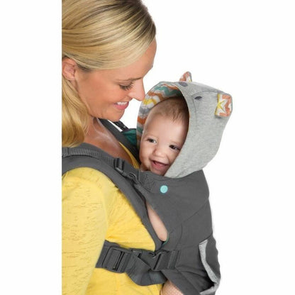 Rucsac port bebe Infantino Cuddle Up Bear Gri + 0 Ani + 0 Luni - Sport și în aer liber, Camping și drumeții