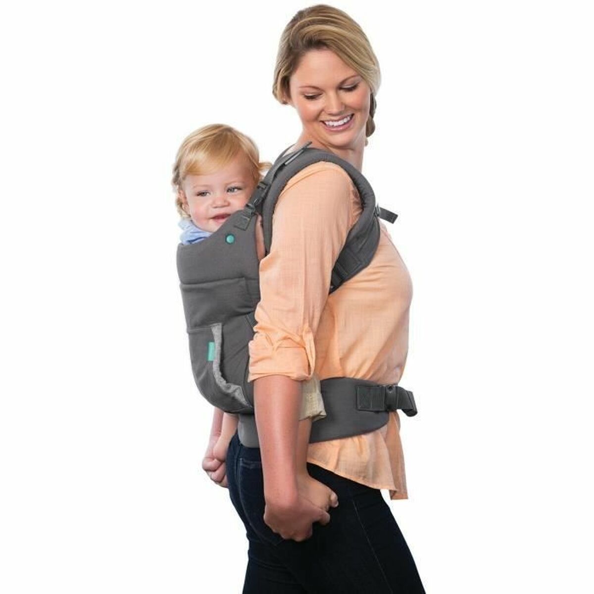 Rucsac port bebe Infantino Cuddle Up Bear Gri + 0 Ani + 0 Luni - Sport și în aer liber, Camping și drumeții