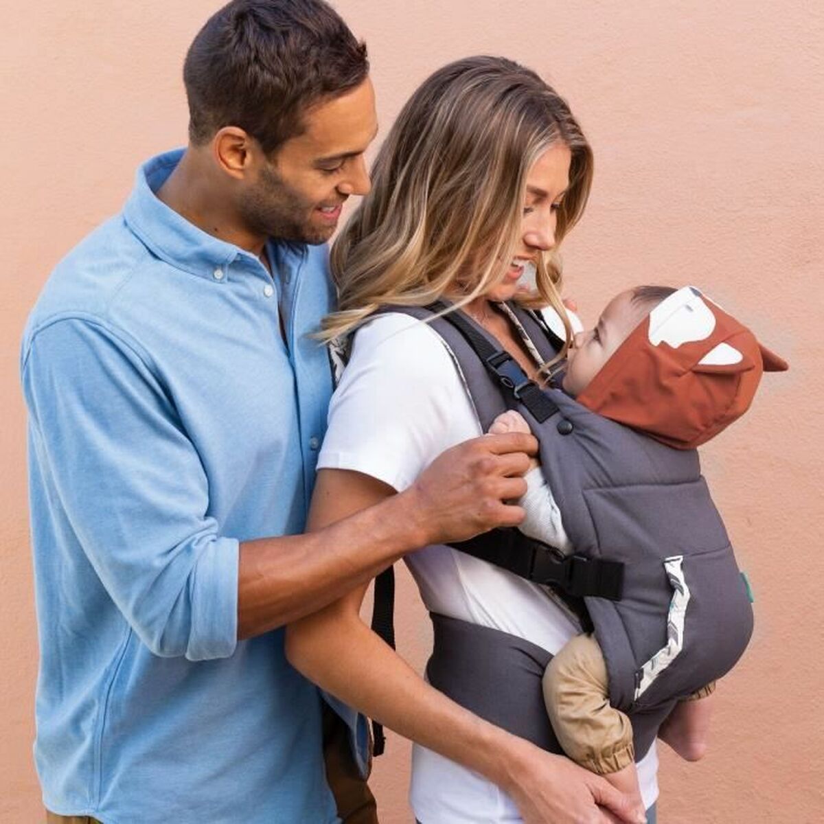 Rucsac port bebe Infantino Cuddle Up Fox + 6 Luni + 0 Luni - Sport și în aer liber, Camping și drumeții