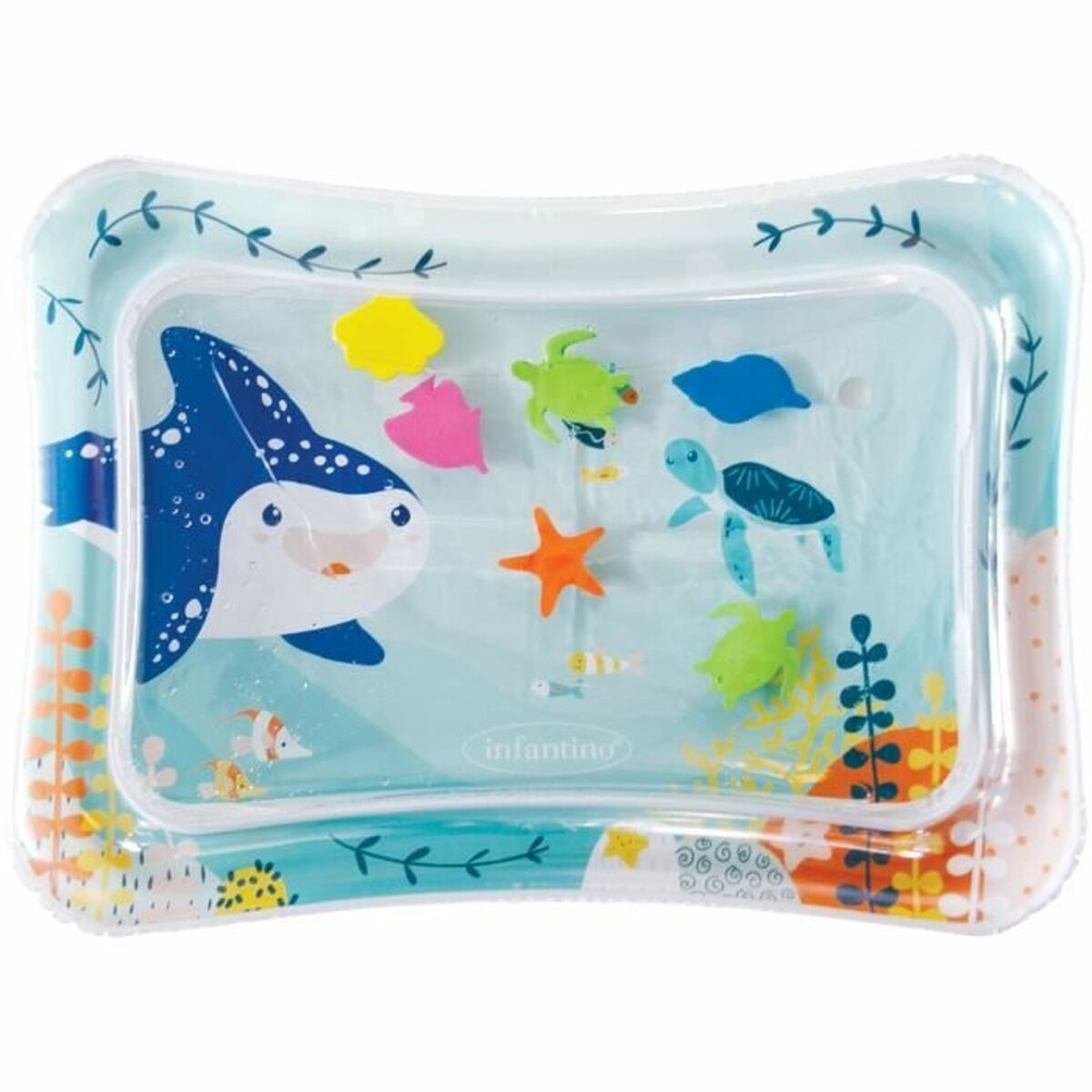 Covoraș pentru jocuri gonflabil cu apă pentru bebeluși Infantino Multicolor Ocean - Bebelus, Activitate și divertisment