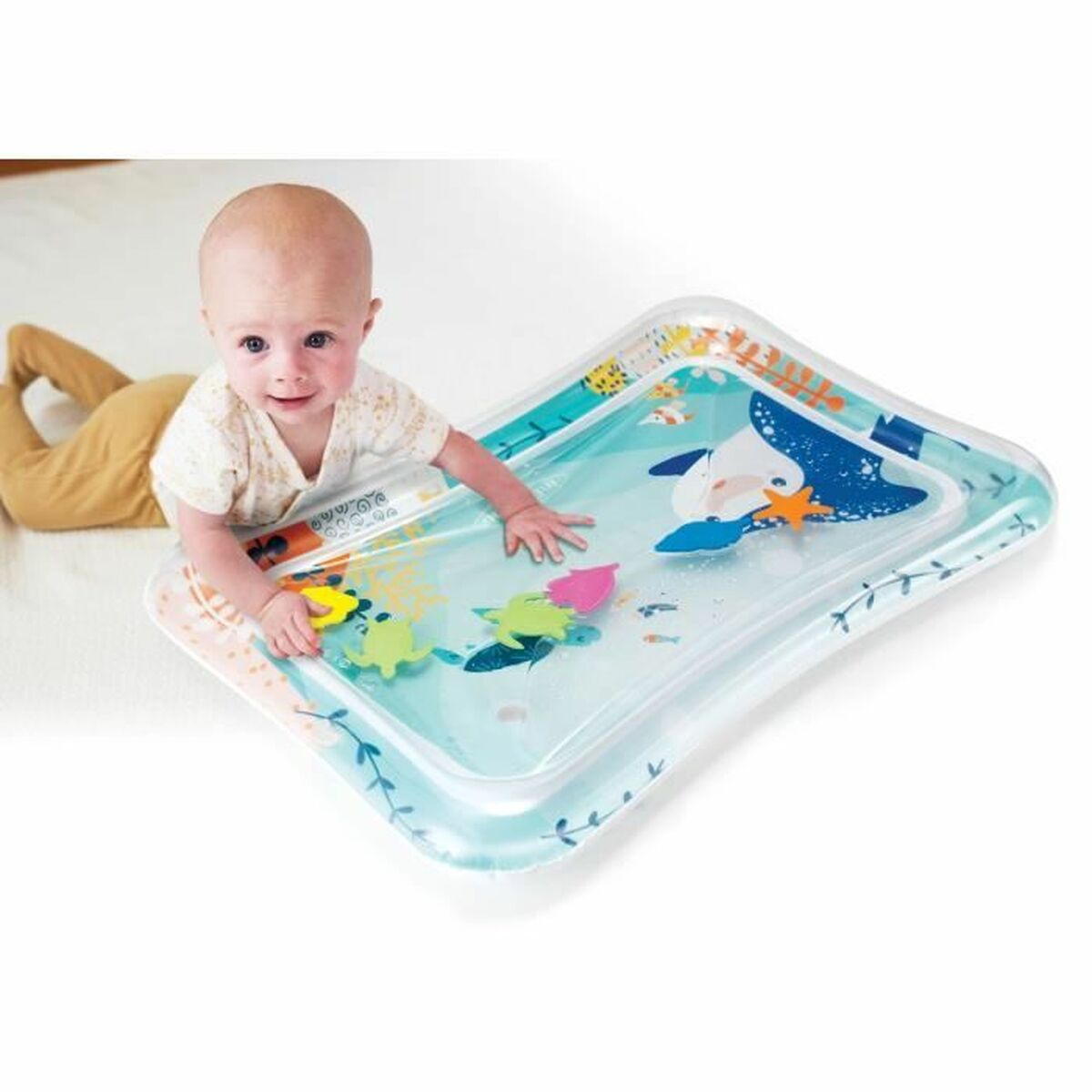 Covoraș pentru jocuri gonflabil cu apă pentru bebeluși Infantino Multicolor Ocean - Bebelus, Activitate și divertisment