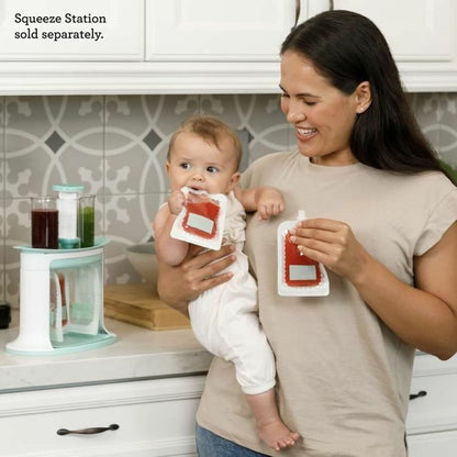 Recipient pentru conservarea alimentelor Infantino Transparent Plastic 100 ml (25 Unități) - Bebelus, Alăptarea și hrănirea