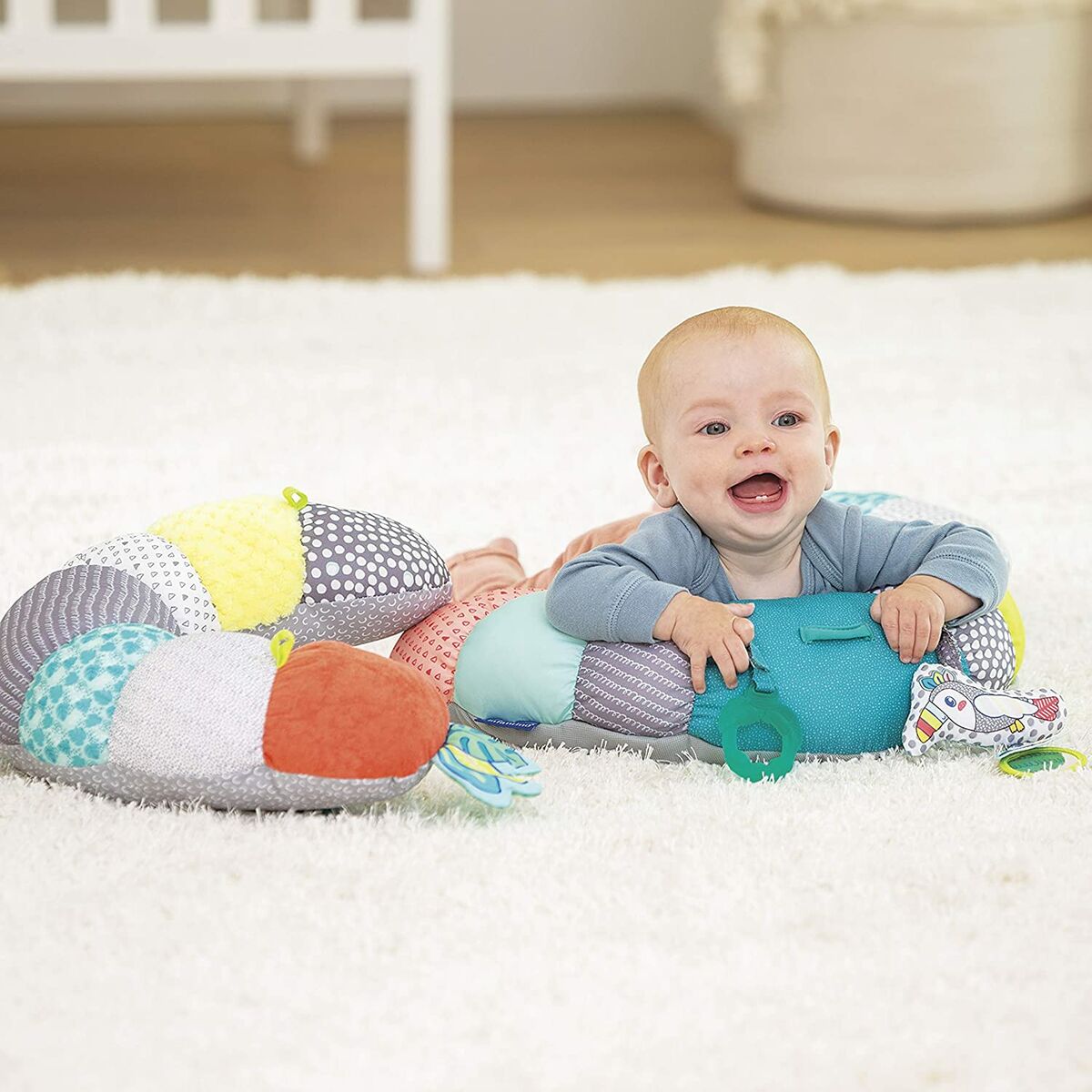 Saltea de joacă Infantino Tummy Time 2 în 1 - Bebelus, Activitate și divertisment