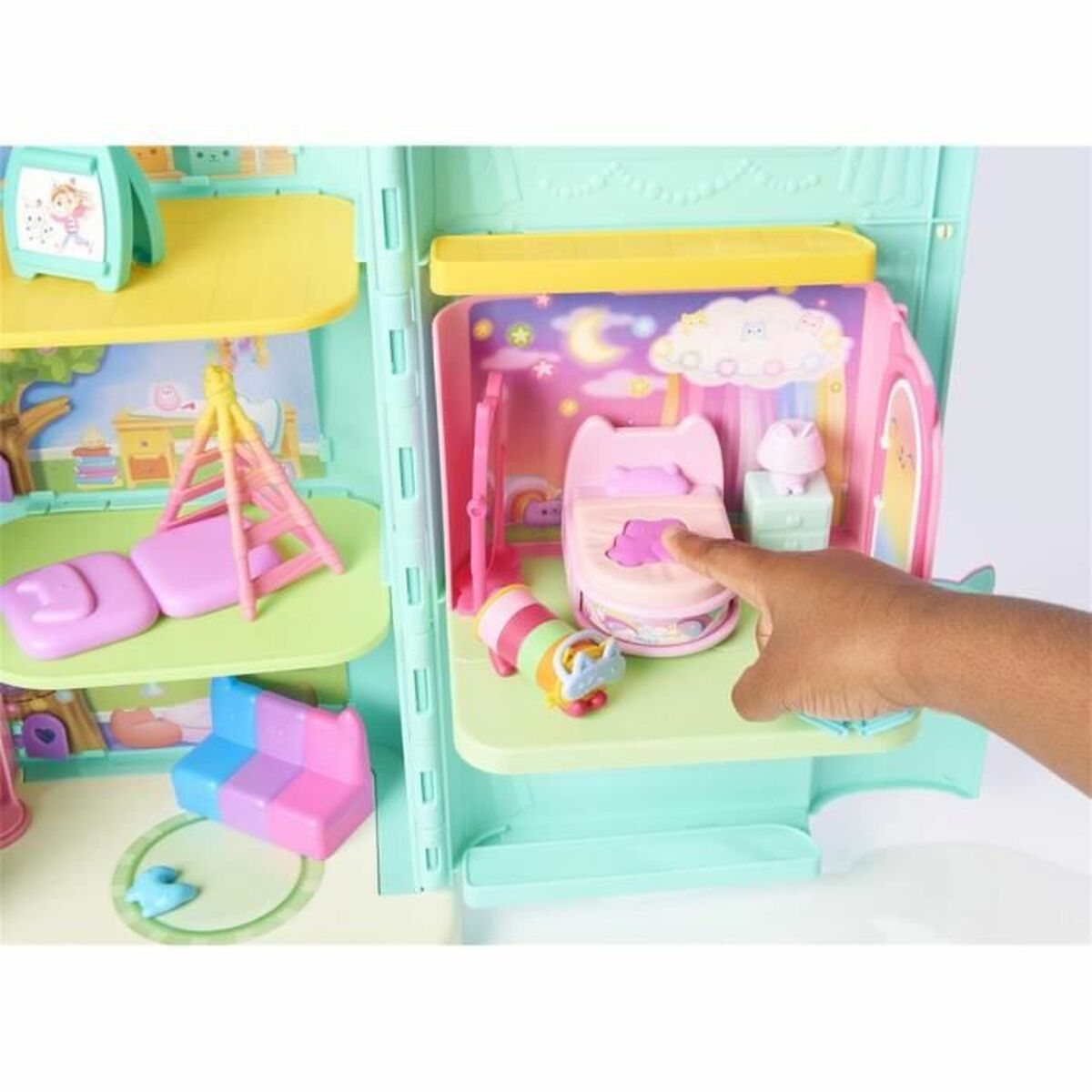 Casă de păpuși Spin Master Gabby and the Magic House La Chambre de Polochat - Jucarii si jocuri, Păpuși și accesorii