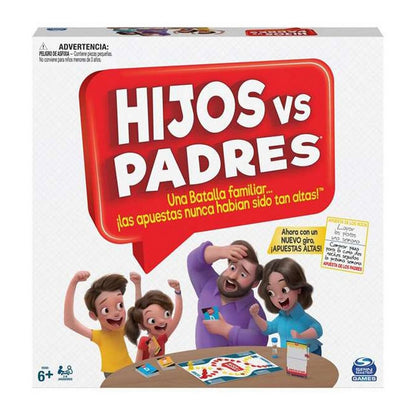 Joc de Masă Spin Master Hijos vs Padres 206 Piese 26,99 x 26,99 x 5,4 cm - Jucarii si jocuri, Jocuri și accesorii