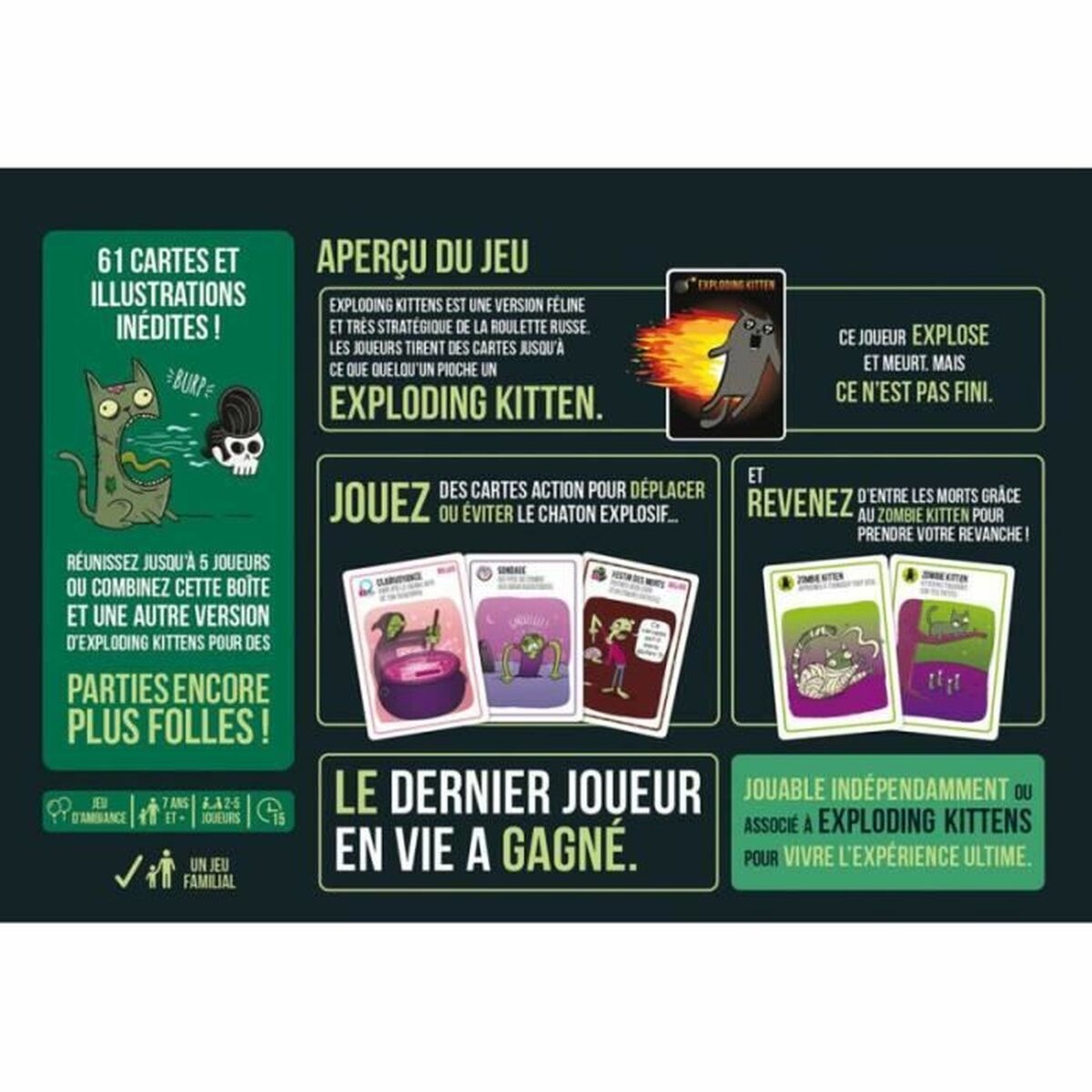 Joc de Masă Asmodee Zombie Kittens - Jucarii si jocuri, Jocuri și accesorii