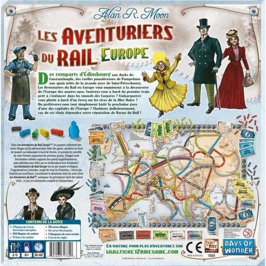 Joc de Masă Asmodee The Adventurers of Rail Europe (FR) - Jucarii si jocuri, Jocuri și accesorii