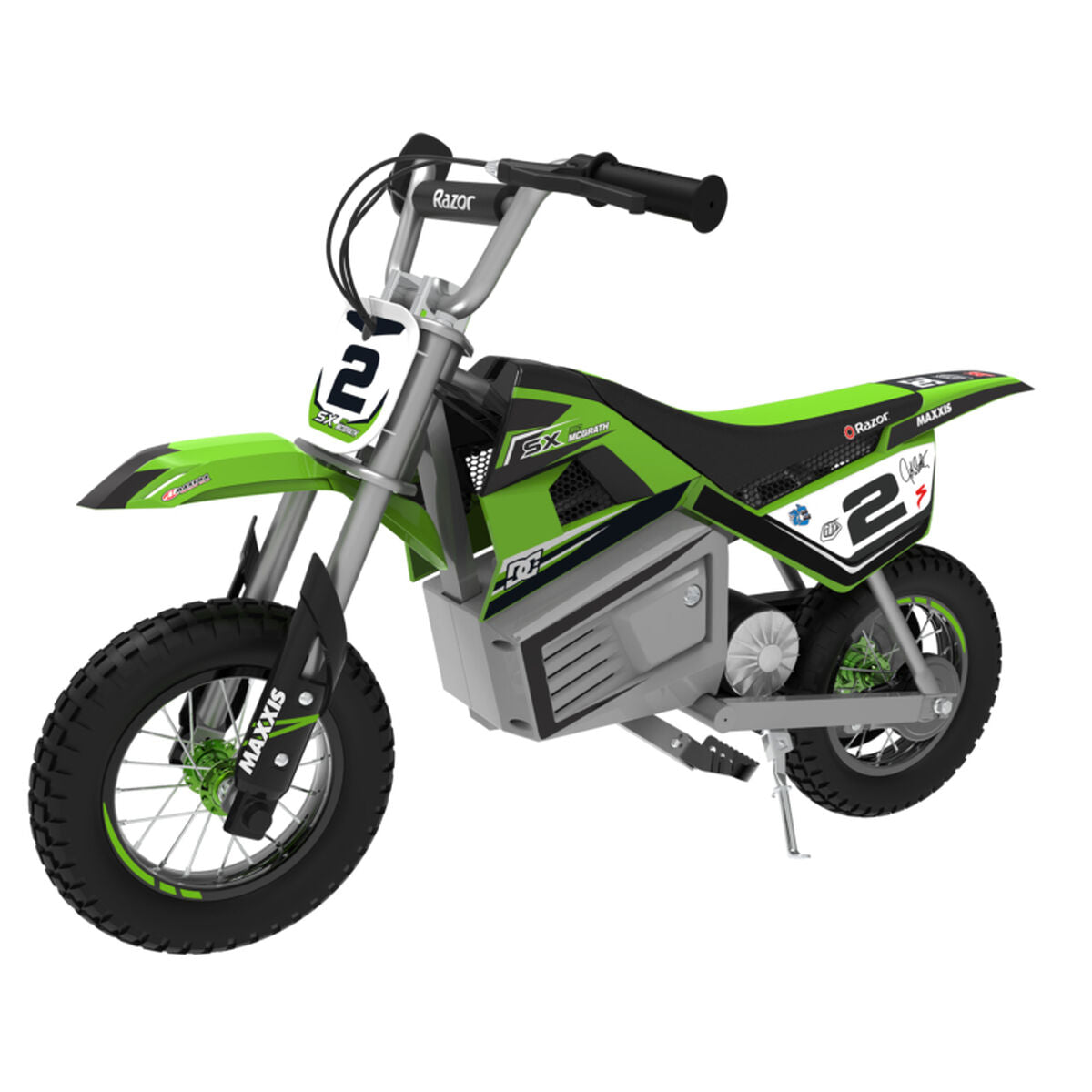 Scooter electric pentru copii Razor Dirt Rocket SX350 McGrath Alb Negru Verde Gri - Jucarii si jocuri, În aer liber și sport