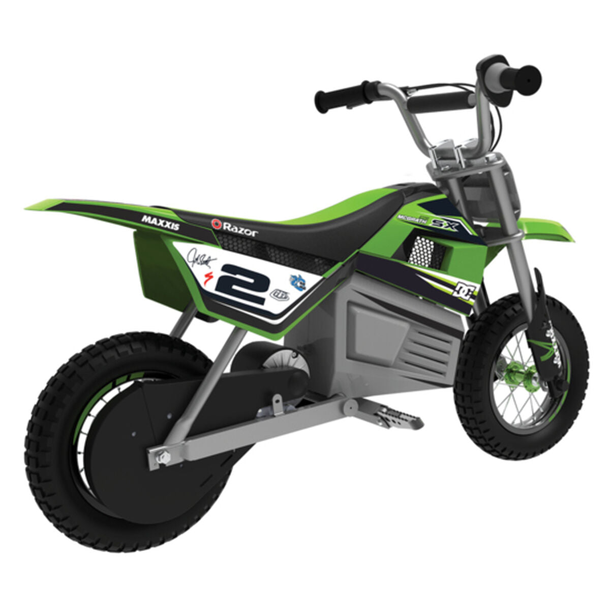Scooter electric pentru copii Razor Dirt Rocket SX350 McGrath Alb Negru Verde Gri - Jucarii si jocuri, În aer liber și sport