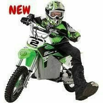 Scooter electric pentru copii Razor Dirt Rocket SX350 McGrath Alb Negru Verde Gri - Jucarii si jocuri, În aer liber și sport
