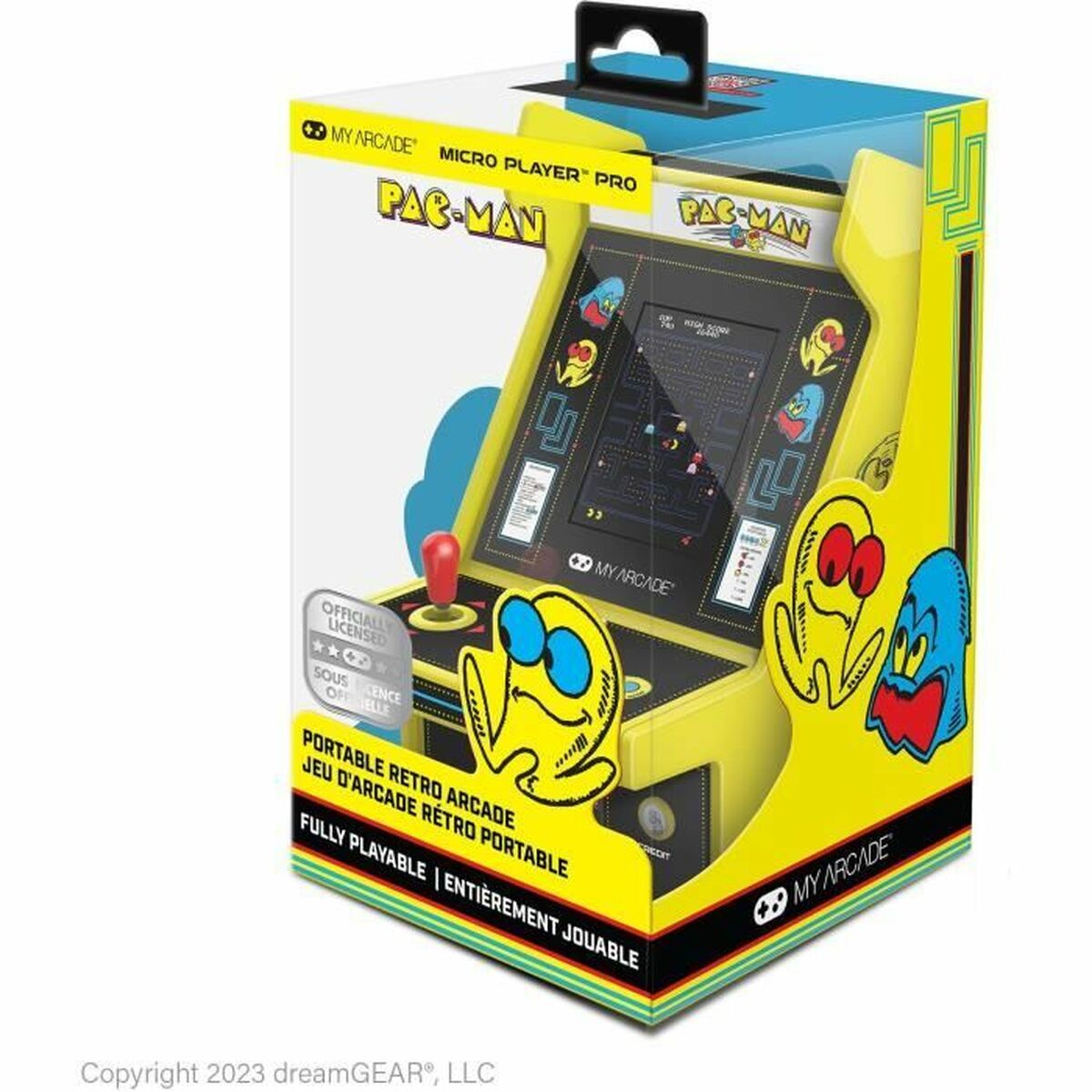 Consolă de Jocuri Portabilă My Arcade Micro Player PRO - Pac-Man Retro Games Galben - Jucarii si jocuri, Jucării electronice
