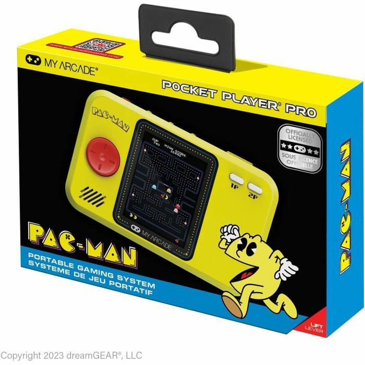 Consolă de Jocuri Portabilă My Arcade Pocket Player PRO - Pac-Man Retro Games Galben - Jucarii si jocuri, Jucării electronice