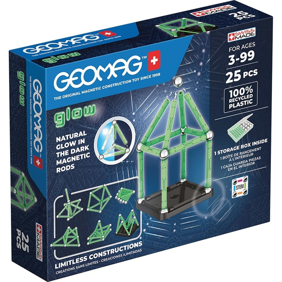 Playset Geomag Glow Recycled 25 Piese - Jucarii si jocuri, Păpuși și figurine