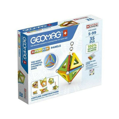 Set de Construcție Geomag Supercolor Panels Magnetic (35 pcs) - Jucarii si jocuri, Jocuri și accesorii