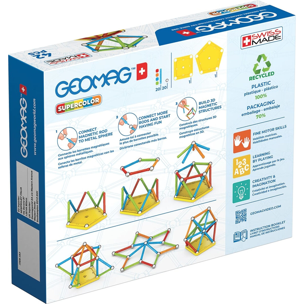 Joc Educativ Geomag 42 Piese - Jucarii si jocuri