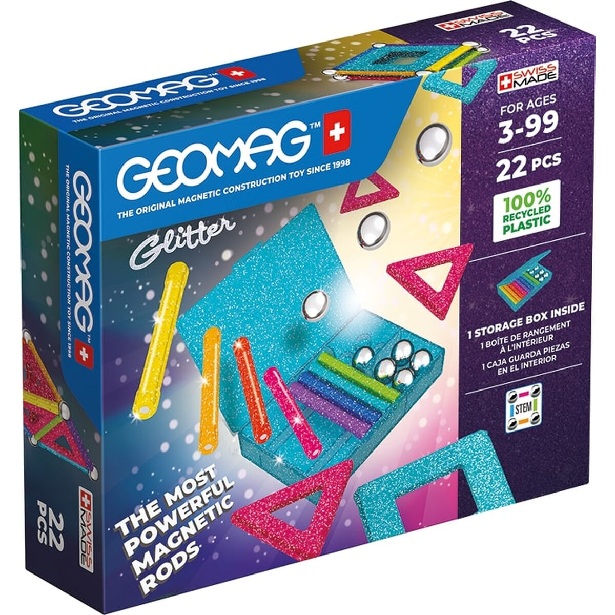 Playset Geomag Glitter (22 Piese) - Jucarii si jocuri, Păpuși și figurine