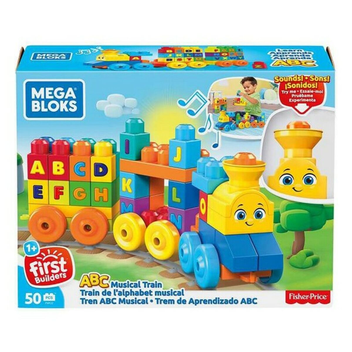 Tren Muzical Mattel ABC Fisher Price cu sunet - Bebelus, Jucăriile copilăriei timpurii